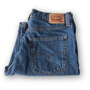 Levi's Blue Denim Wide Leg Jeans